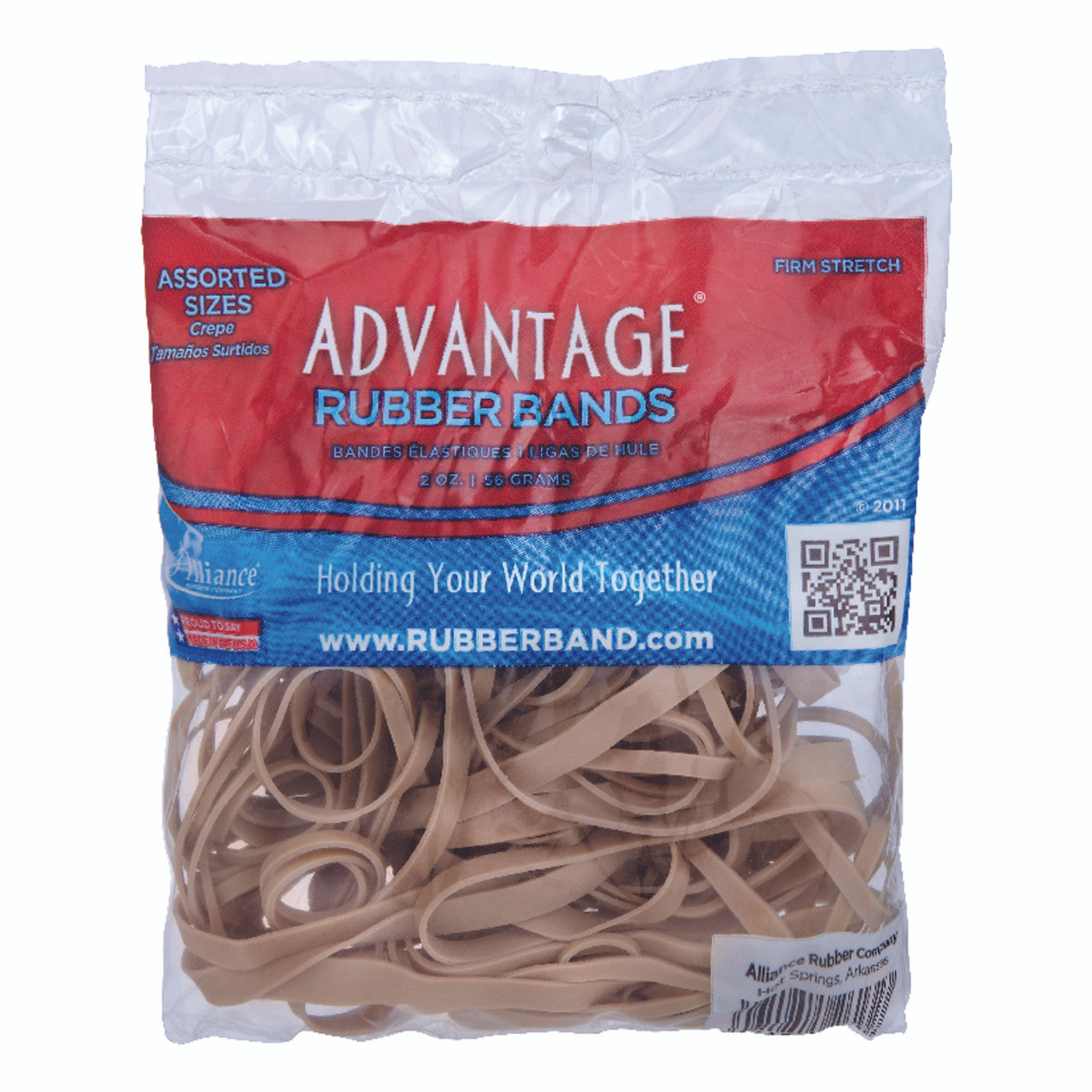 RUBBER BANDS ASSORTED 2 OUNCE