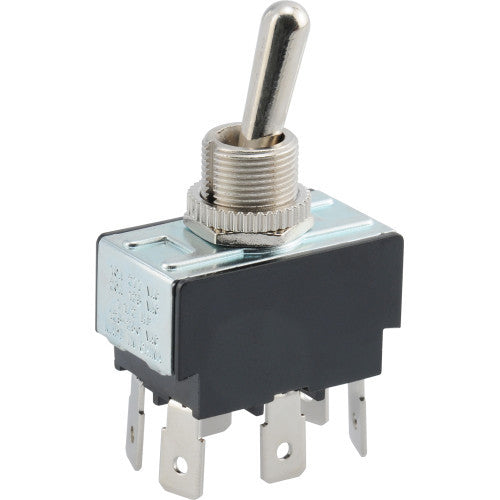 DPDT Center Off Quick Connect Terminal (20 Amp-125 Volt x 10 Amp-250 Volt)