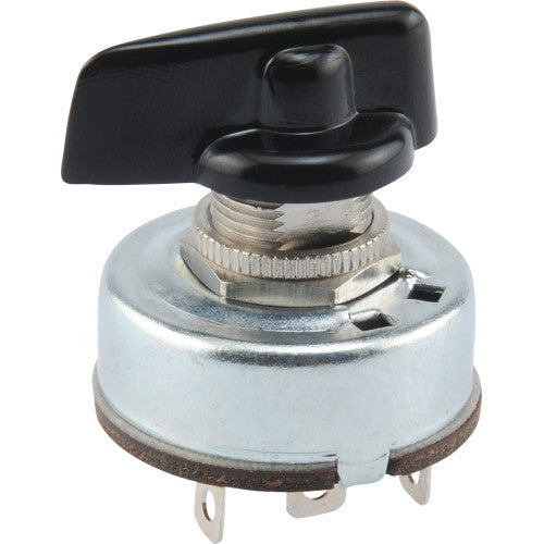3-Speed Rotary Switch w/ 4 Solder Terminals (4 Amp-125 Volt x 2 Amp-250 Volt)